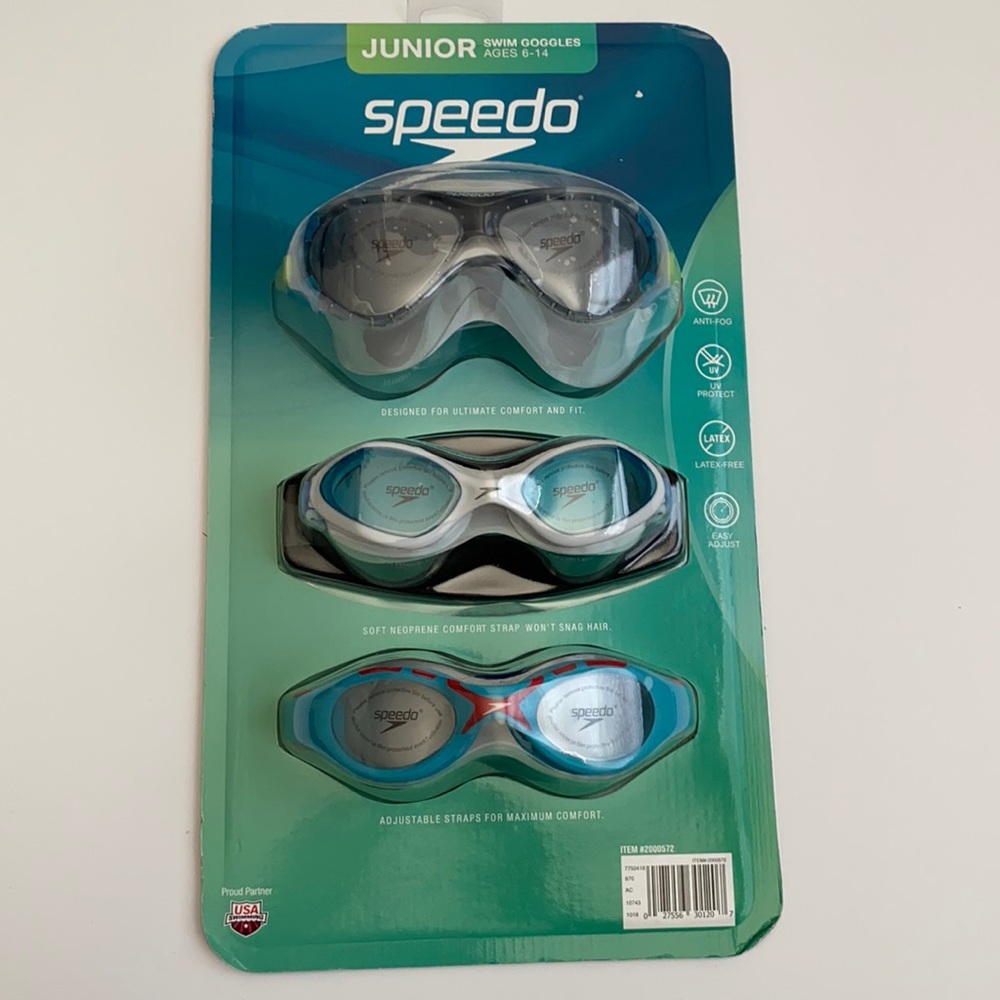 Speedo Junior Swim Goggles Multi-Color & Shape.